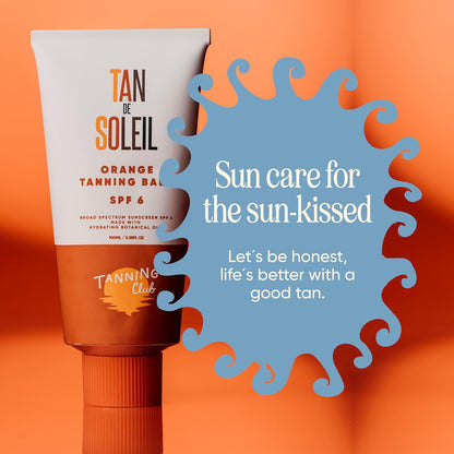 Tan De Soleil Orange Gel - SPF 6 Sun Tanning Lotion - Botanical Formula for Sun-Kissed Glow - 100Ml