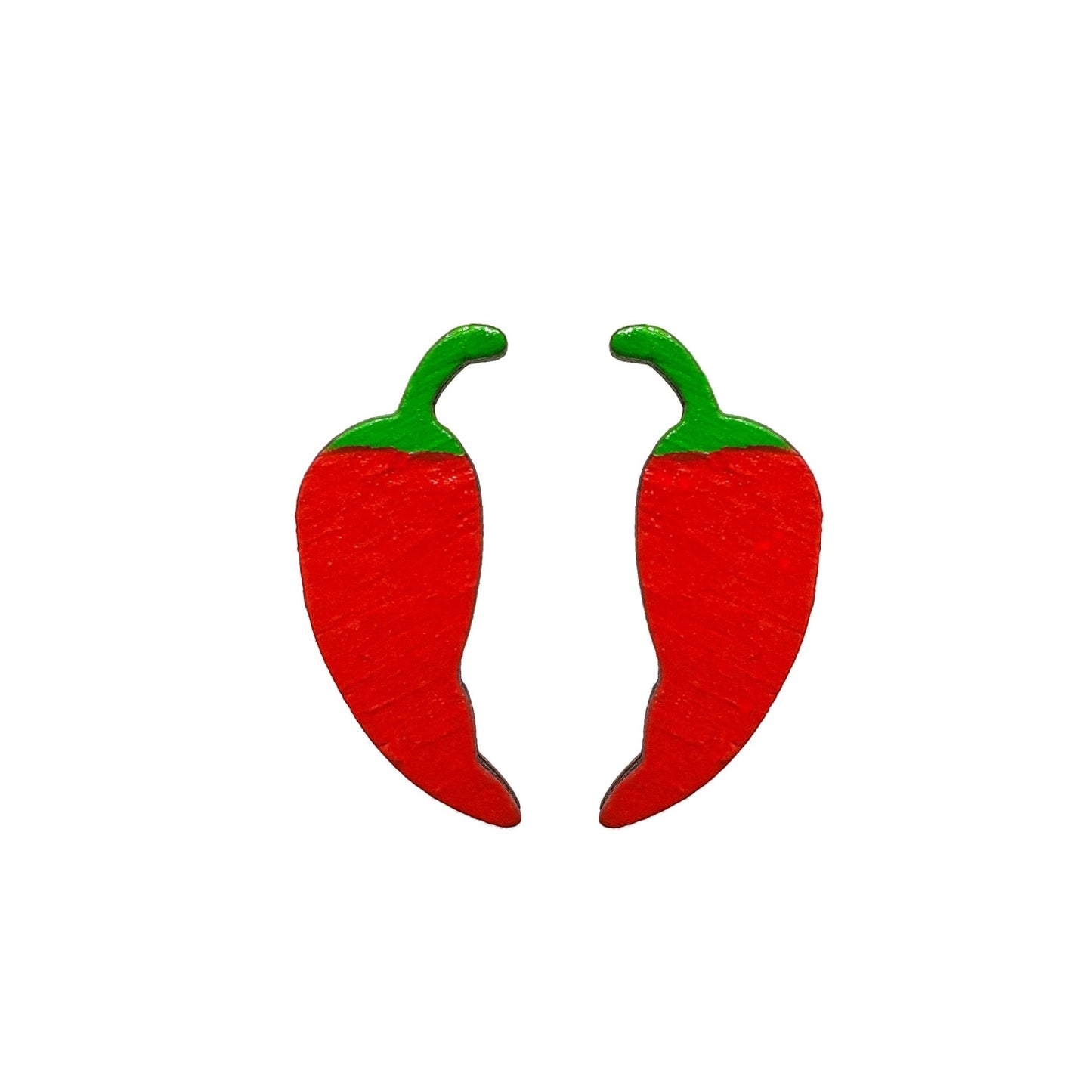 Chili Pepper Studs by LE CHIC MIAMI