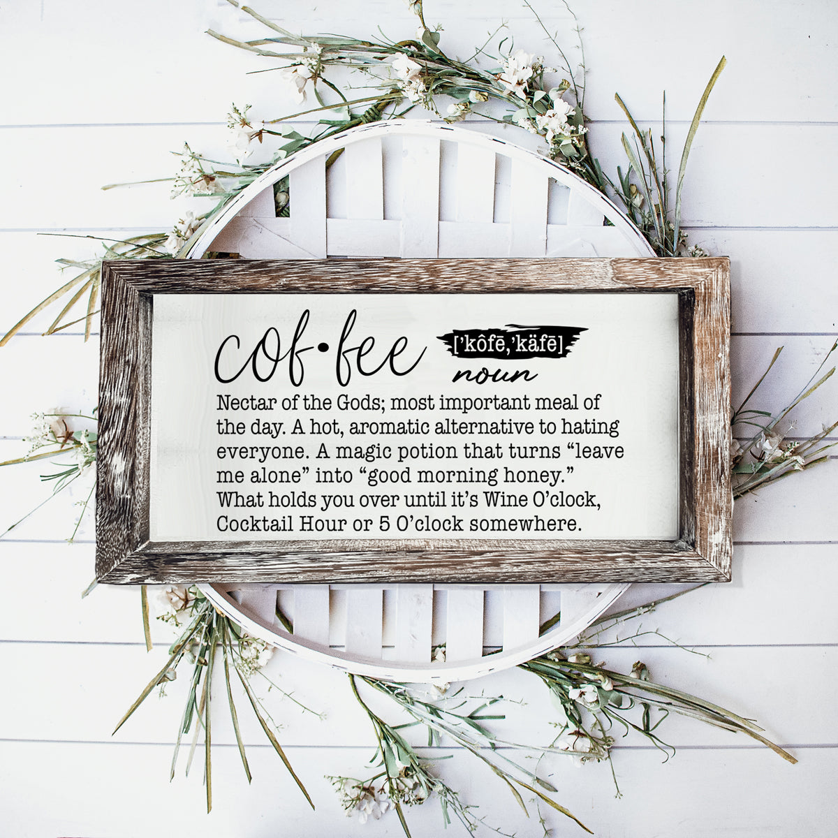 Coffee Definition Sign