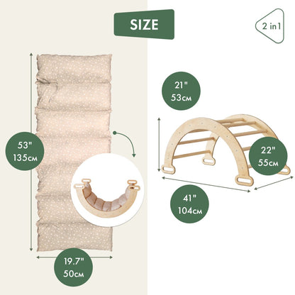 Cushion for Climbing Arch & Rocker Balance – Beige (Cushion Only) by Goodevas