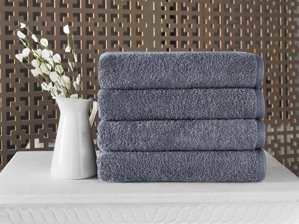 CTT - 4 Piece Bath Towel Set, 100% Turkish Cotton, Quick Dry, Absorbent & Comfy Towels for Spa & Hotel by Classic Turkish Towels