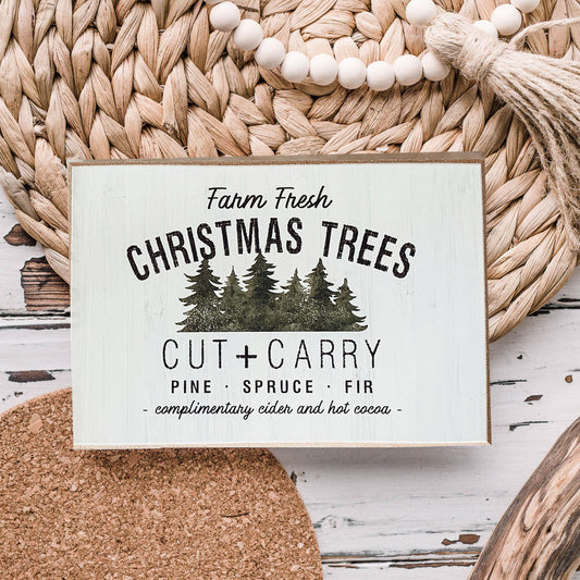 Cut + Carry Christmas Tree Sign
