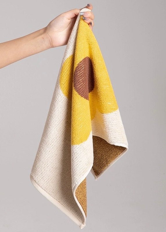 Cute Whimsical Sunflower Bath Towel - Ultra Soft & Absorbent Staple Cotton by INSPECIAL HOME