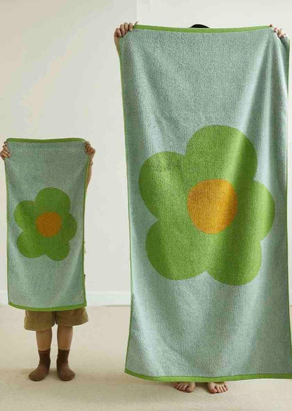 Cute Whimsical Sunflower Bath Towel - Ultra Soft & Absorbent Staple Cotton by INSPECIAL HOME