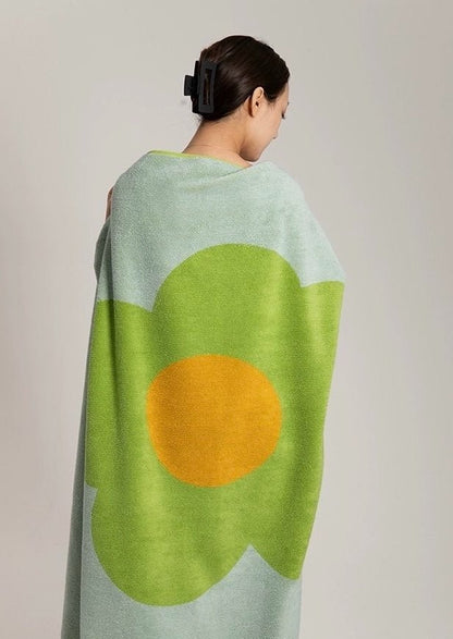 Cute Whimsical Sunflower Bath Towel - Ultra Soft & Absorbent Staple Cotton by INSPECIAL HOME