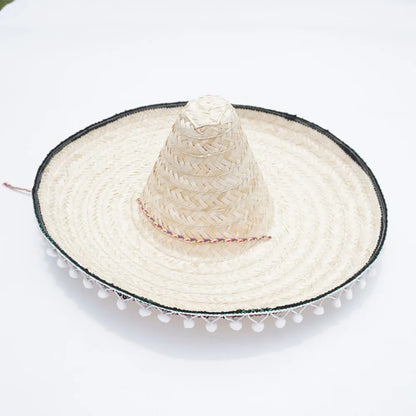 Sombrero Mexican Party Hat Summer Party Halloween Sun Hat Colorful Wide Brim Decor Straw Hats Outdoor