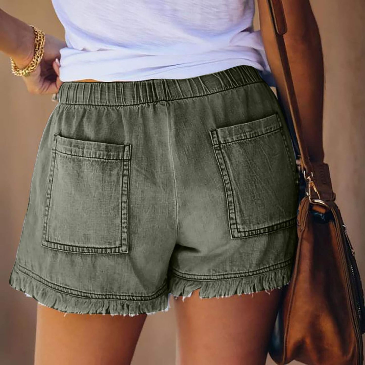 Denim Shorts for Women,Women Casual Frayed Destroy Bermuda Denim Ripped Short Jeans Womens Shorts for Summer
