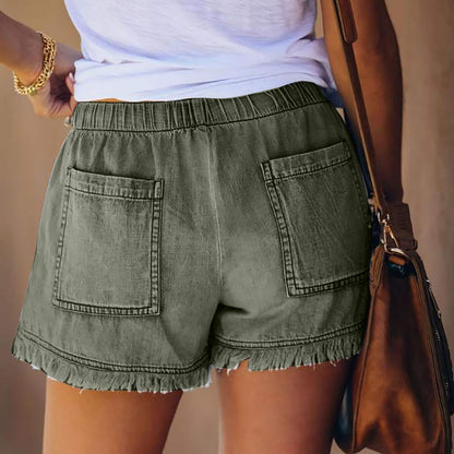 Denim Shorts for Women,Women Casual Frayed Destroy Bermuda Denim Ripped Short Jeans Womens Shorts for Summer