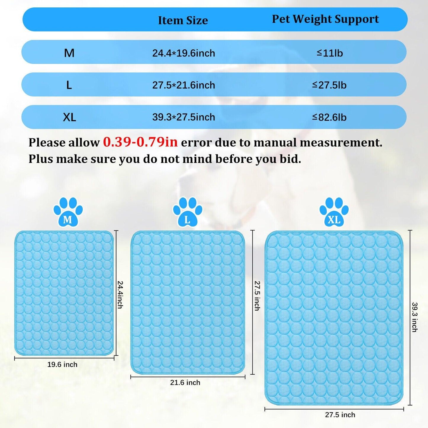 Cool Comfort Pet Cooling Mat by Dog Hugs Cat