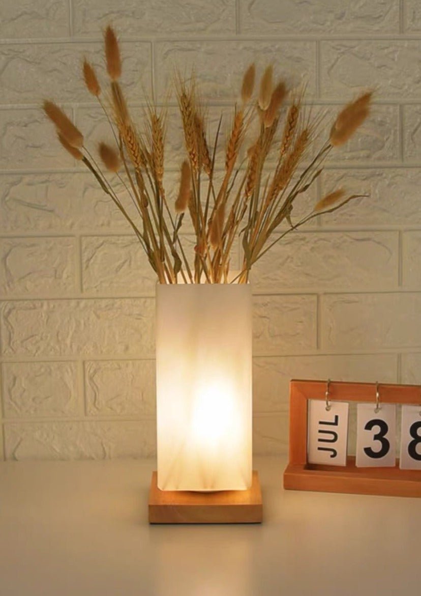 Dimmable Flower Vase Beside Decorative Table Lamp for Rustic Home by INSPECIAL HOME