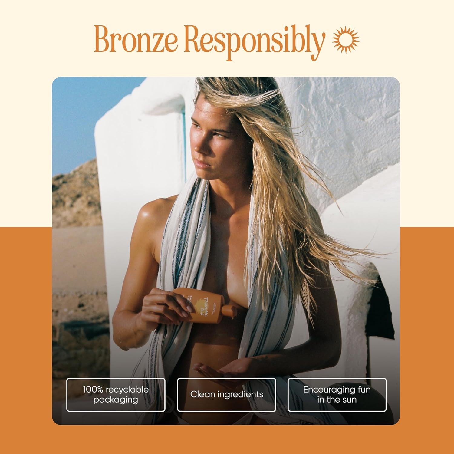 Golden Glow Tanning Oil with SPF 15 - Lightweight Hydrating Sunscreen with Coconut, Carrot, and Shea Butter - Water and Sweat Resistant (80 Minutes) - 150 Ml