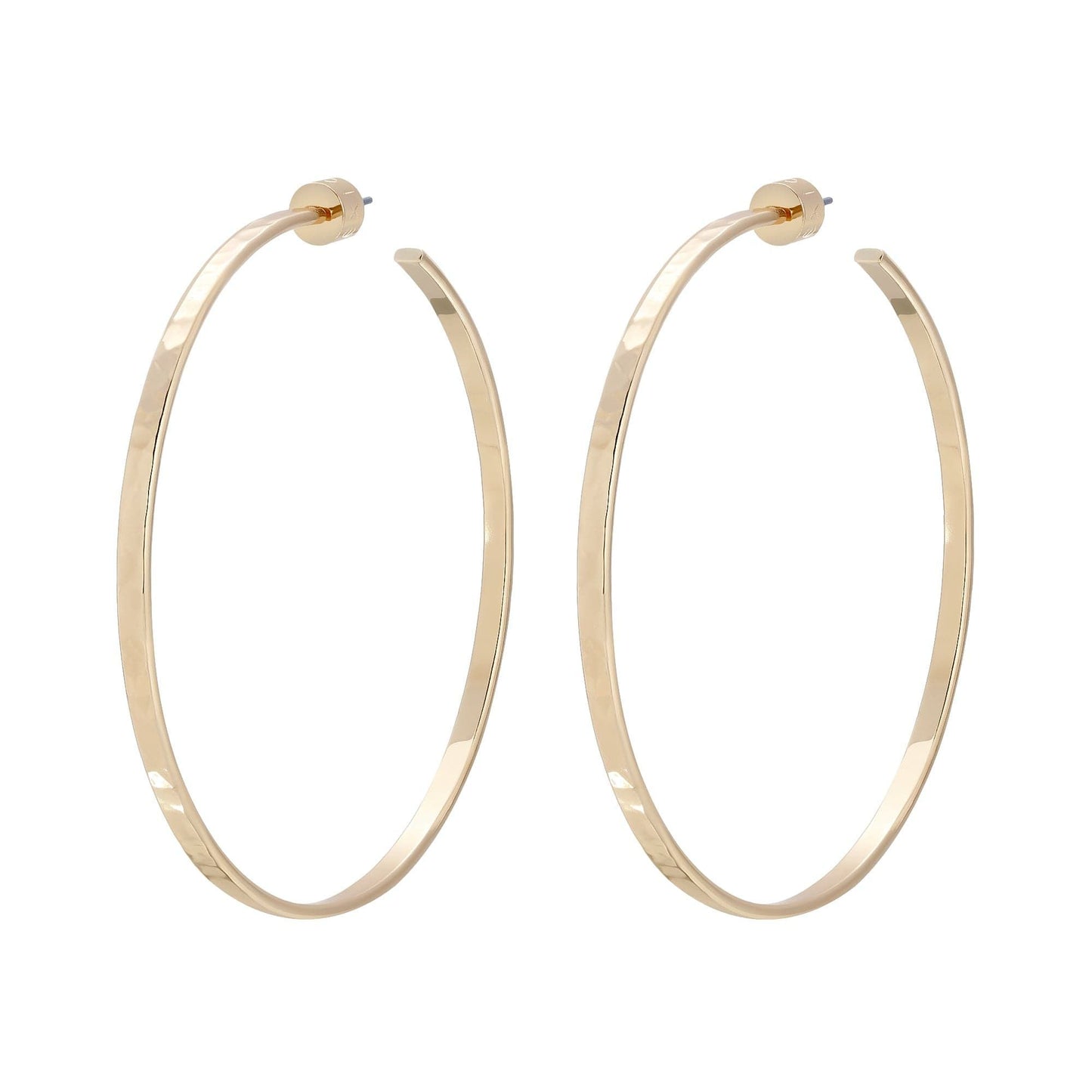 2.5" Hammered Hoops by eklexic