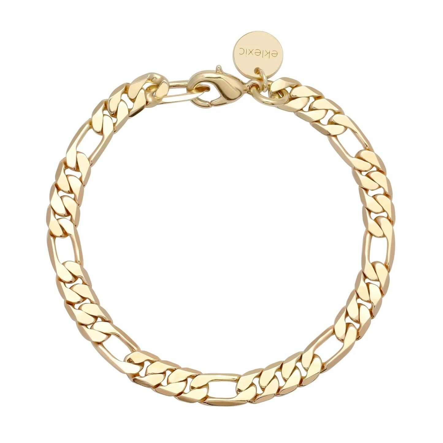 Gold-toned Figaro chain bracelet from Baby Axel Bracelet collection