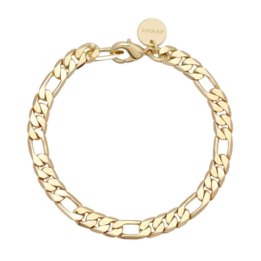 Gold-toned Figaro chain bracelet from Baby Axel Bracelet collection