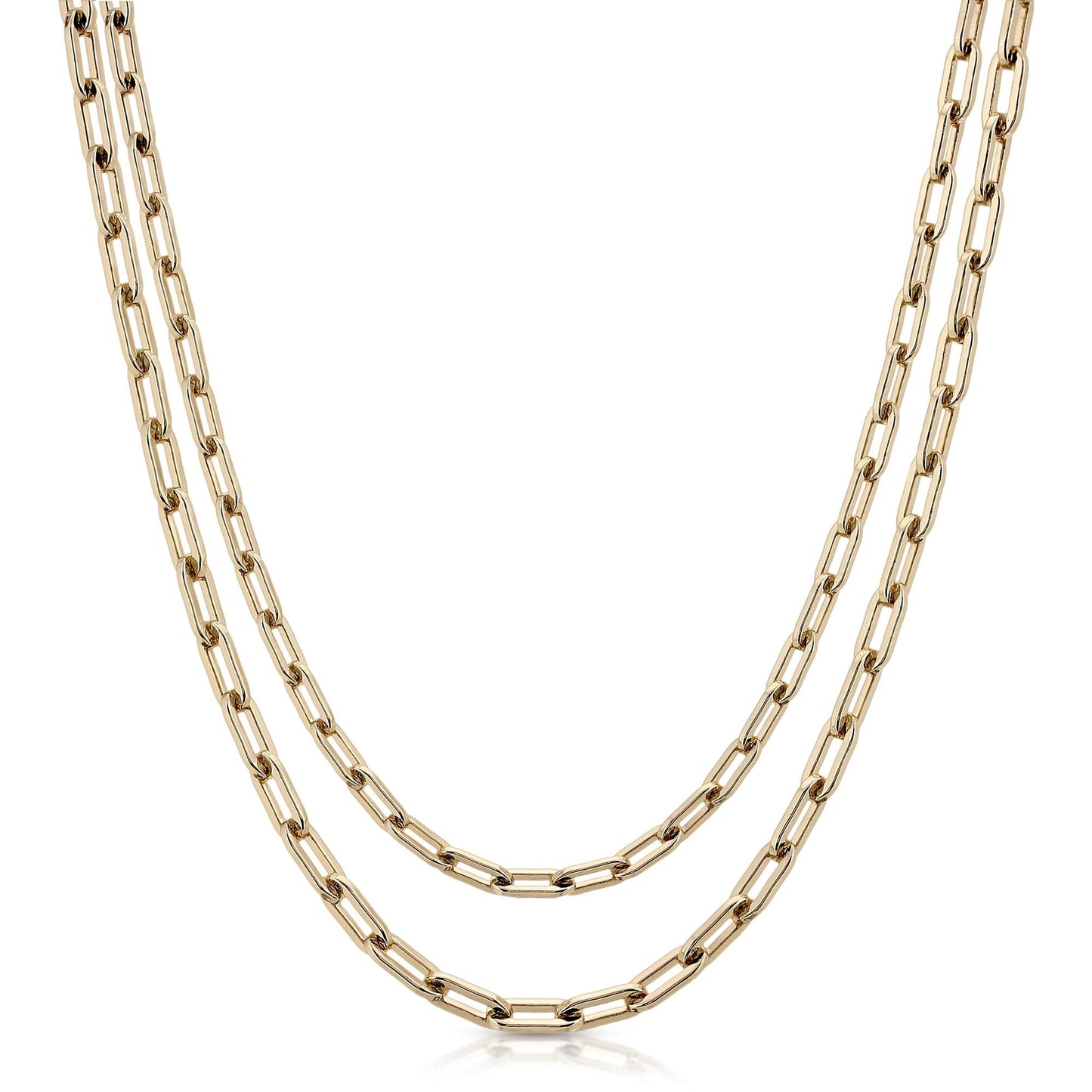 Double Medium Link Chain Necklace by eklexic