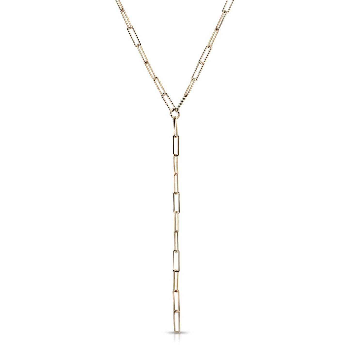 Large Rectangle Link Lariat by eklexic