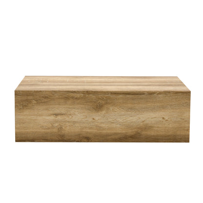 Elevate your living space with this modern MDF coffee table that showcases smooth, light wood color texture patterns. It is characterized by stylish design.39.3*23.6*12