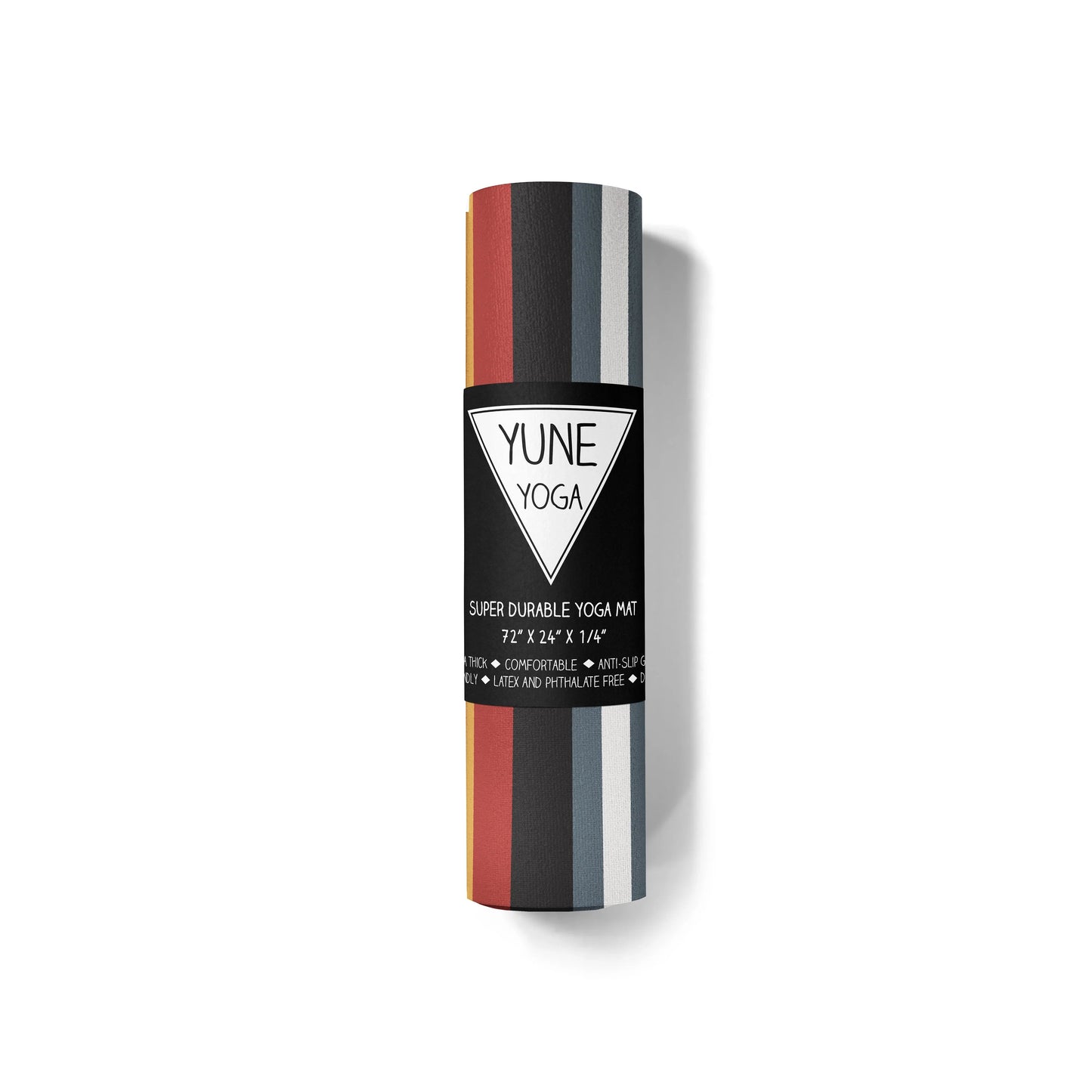 Falcons Rest Yoga Mat – 6 mm Extra Thick, Double-Sided Non-Slip, Eco-Friendly PER with Multi-Color Trail-Inspired Design | Yune Yoga
