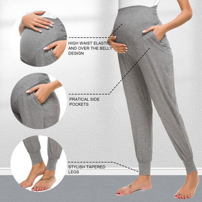 Maternity Women'S Casual Pants Stretchy Comfortable Lounge Pants