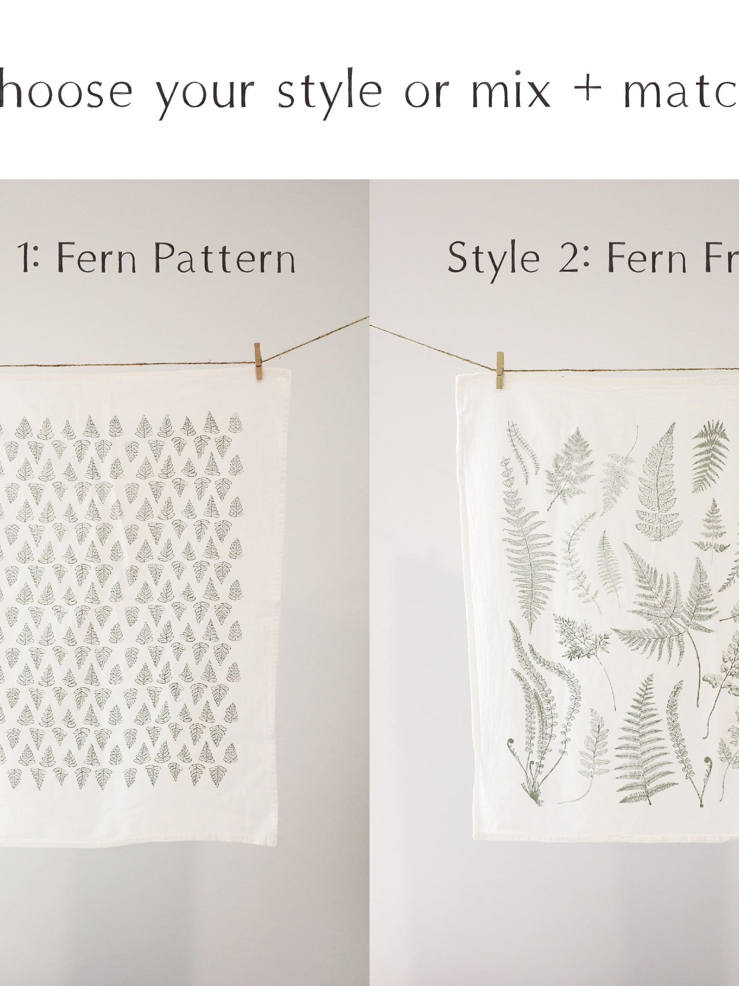 Fern Pattern Tea Towel by Jubilee Trading Company