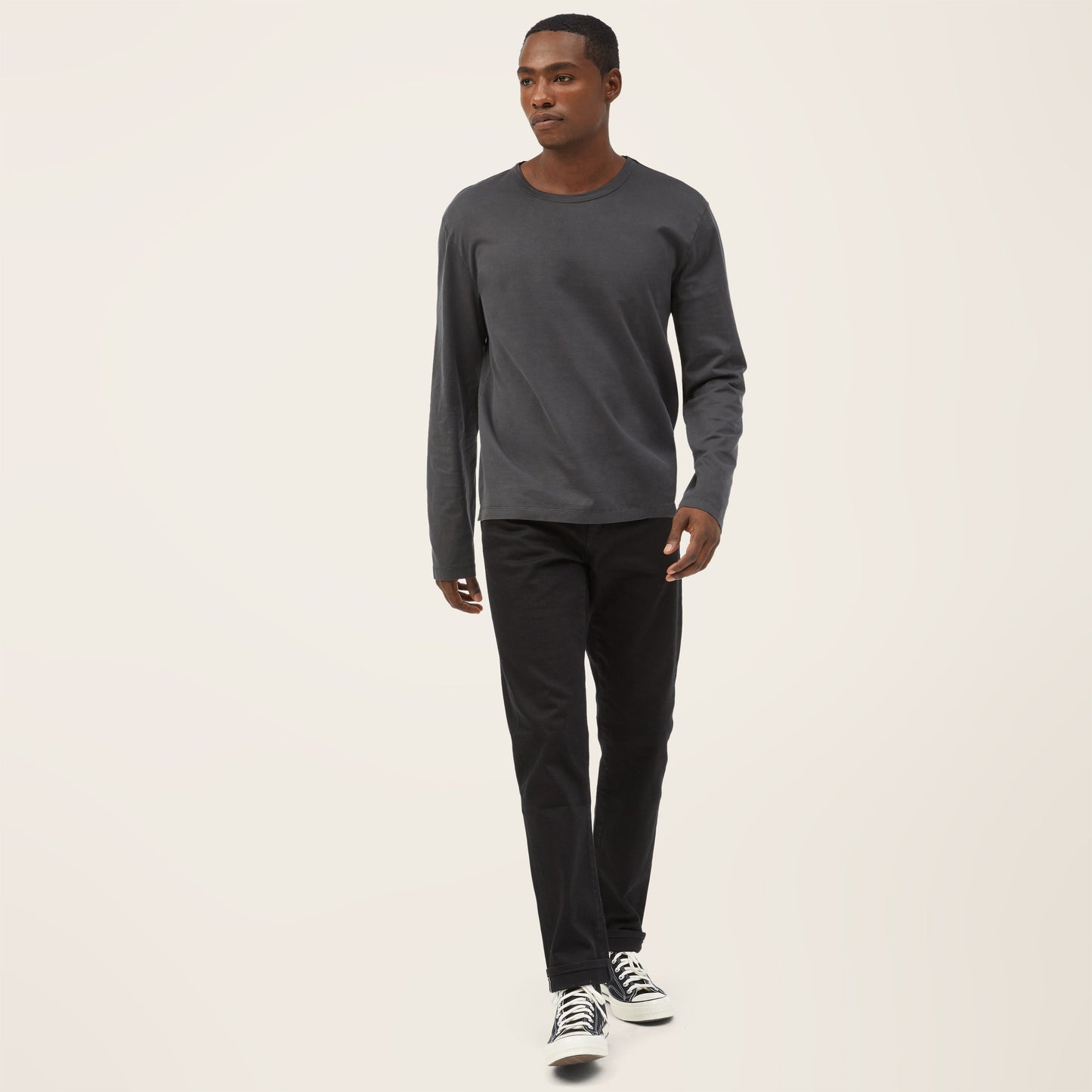 Cotton Jersey Long Sleeve Tee by Italic