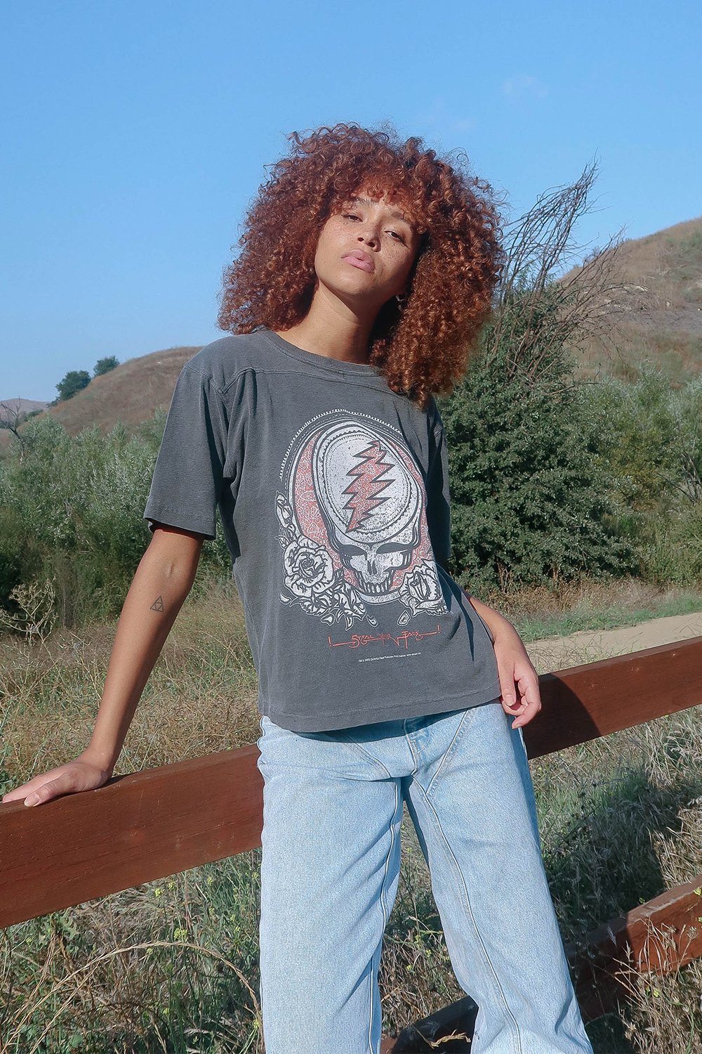 Grateful Dead Steal Your Face Crop Tee