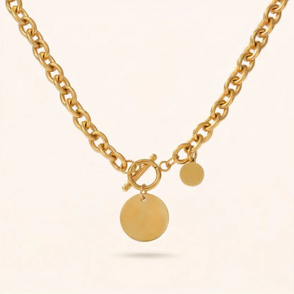 Medallion Toggle Necklace