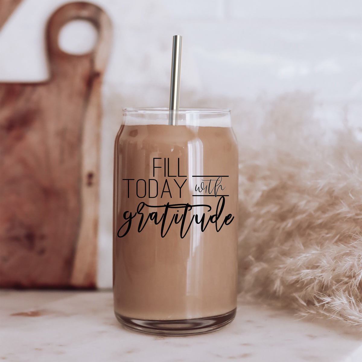 Gratitude Set Glass Can