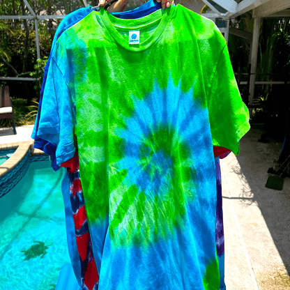 Green Spiral Premium Hand-Dyed Comfort Shirt by Free Spirited