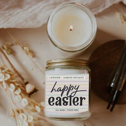 Lavender + Jasmine Bouquet Easter Candle