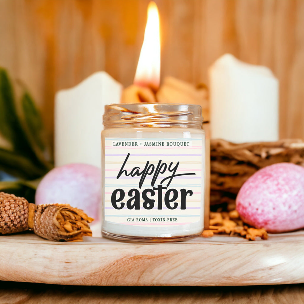 Lavender + Jasmine Bouquet Easter Candle