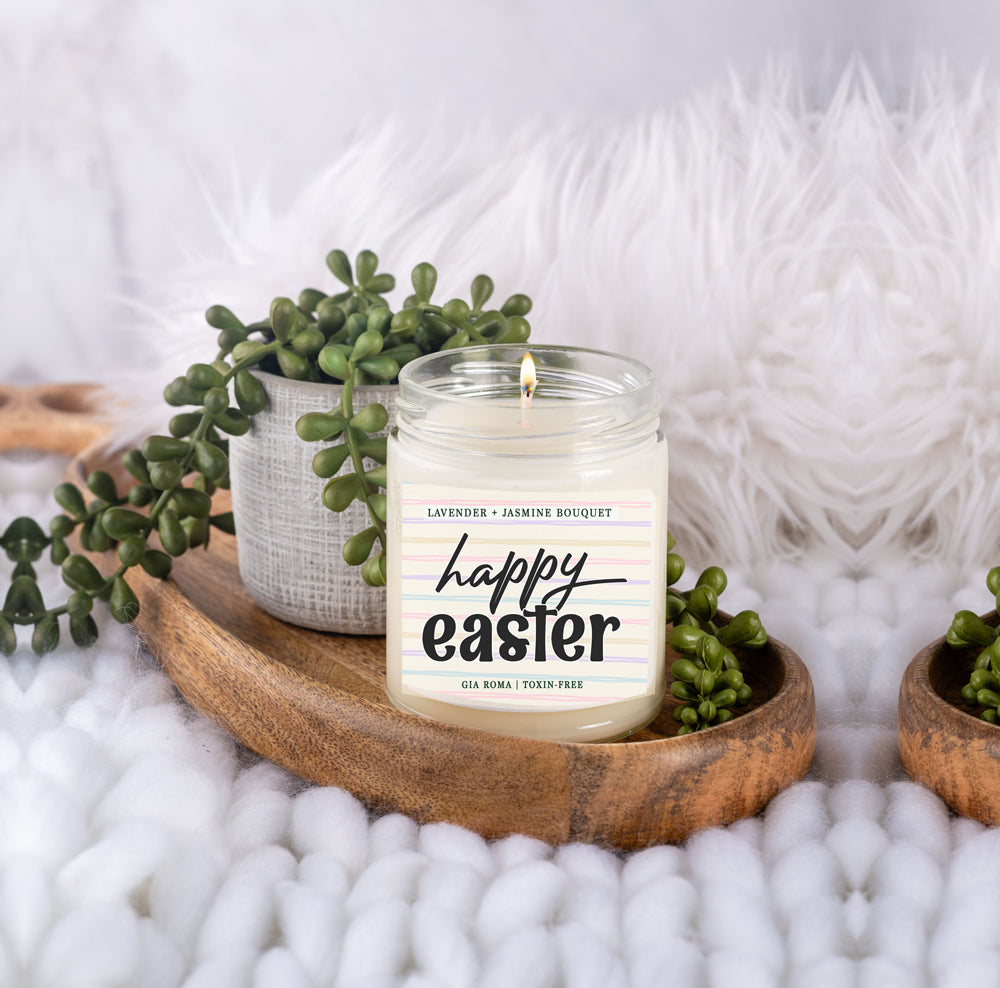 Lavender + Jasmine Bouquet Easter Candle