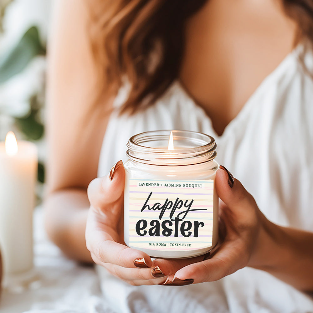 Lavender + Jasmine Bouquet Easter Candle