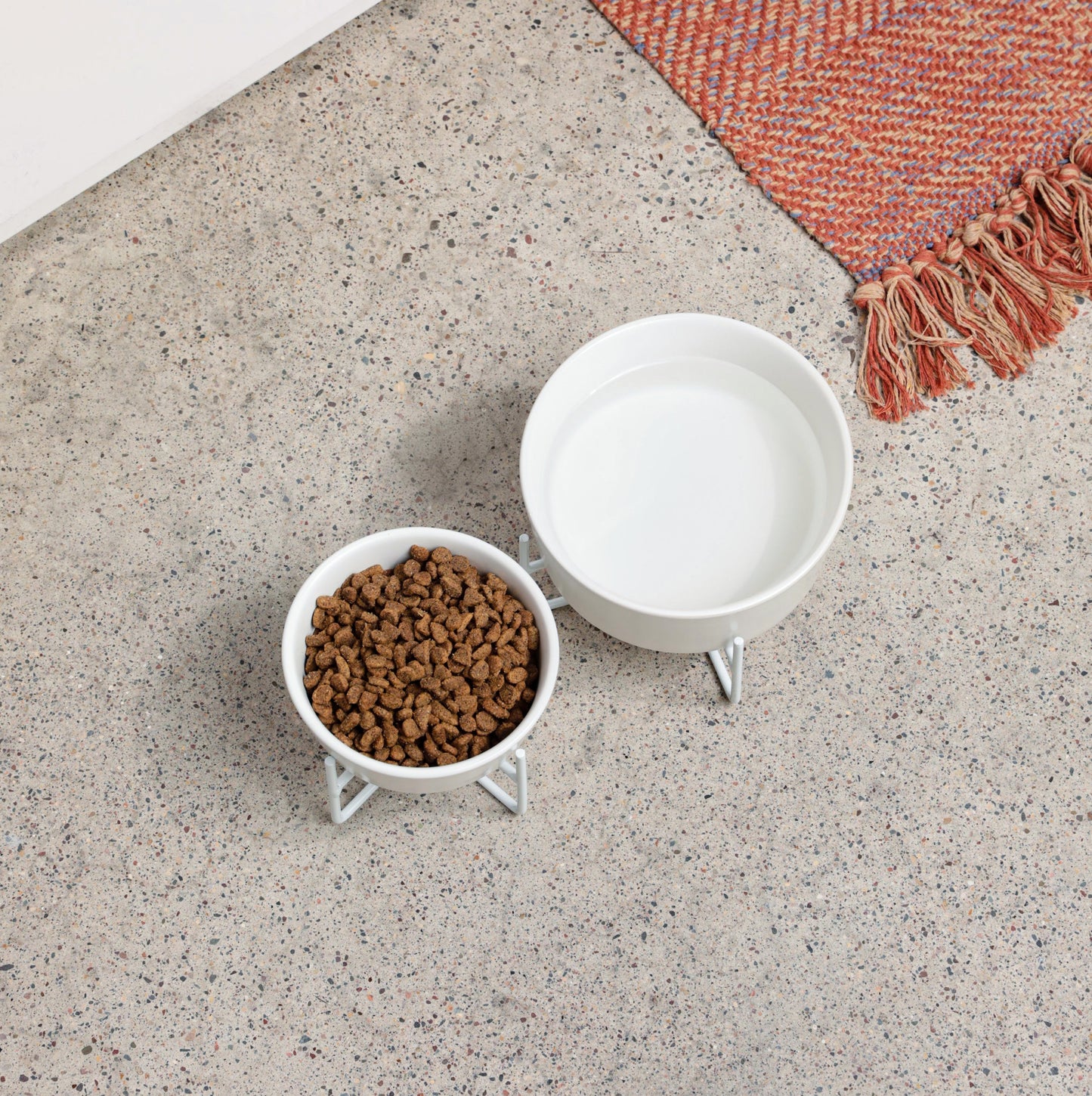 Simple Solid Bowl + Dog Bowl Stand