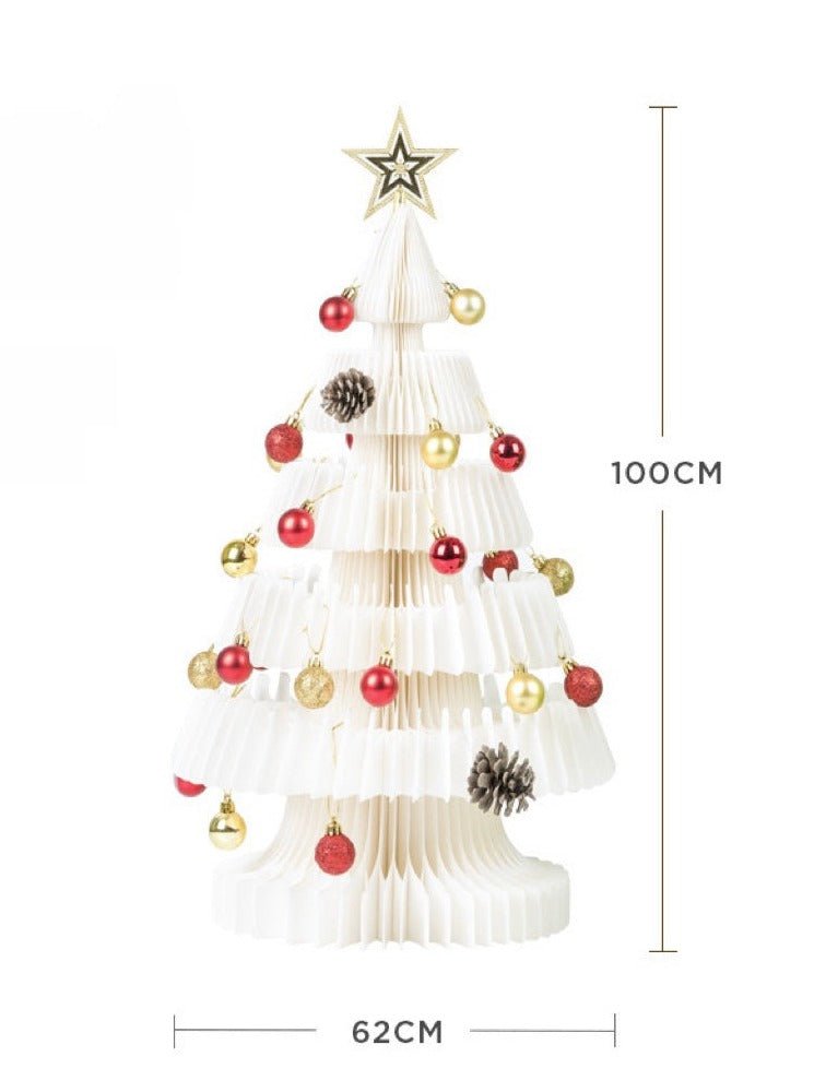 Honeycomb Foldable Accordion Christmas Tree - Christmas Decor for Neutral Nordic Home by INSPECIAL HOME