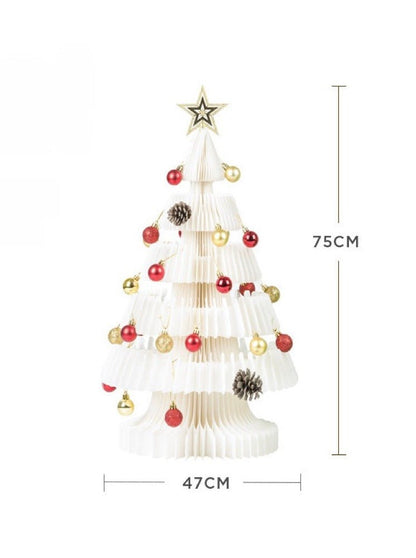 Honeycomb Foldable Accordion Christmas Tree - Christmas Decor for Neutral Nordic Home by INSPECIAL HOME