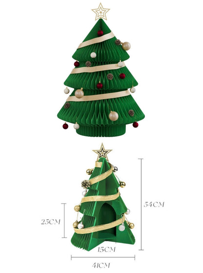 Honeycomb Foldable Accordion Christmas Tree - Christmas Decor for Neutral Nordic Home by INSPECIAL HOME