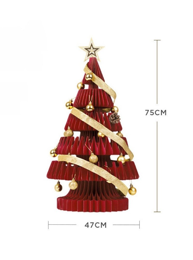 Honeycomb Foldable Accordion Christmas Tree - Christmas Decor for Neutral Nordic Home by INSPECIAL HOME