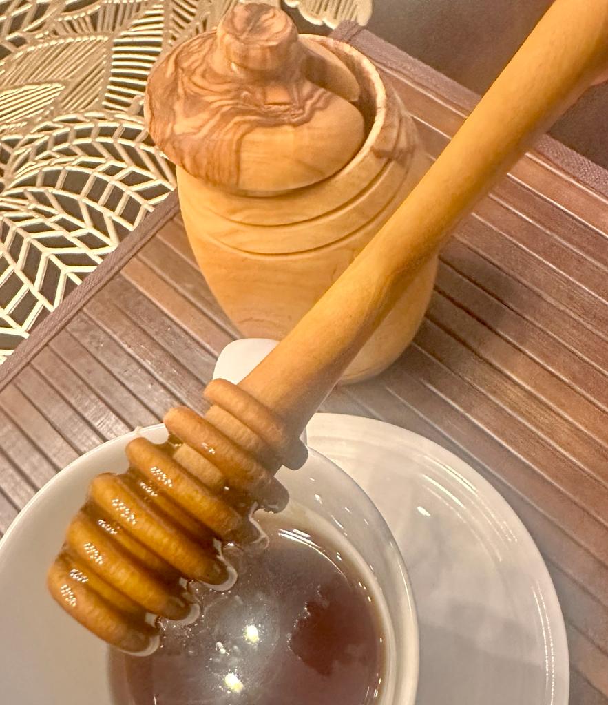 Olive Wood Honey Spoon by Choixe