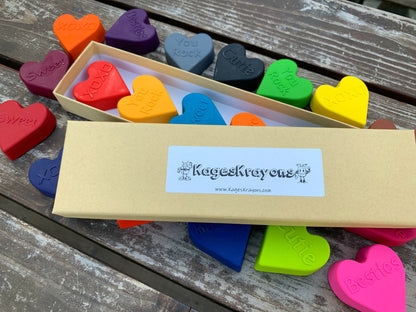 Valentines Day Conversation Heart Crayons