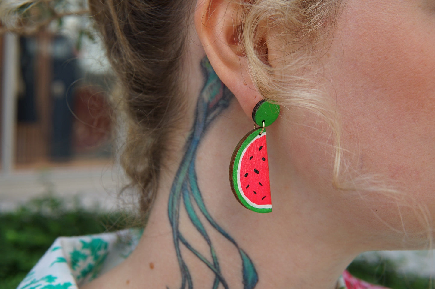 Watermelon Earrings by LE CHIC MIAMI