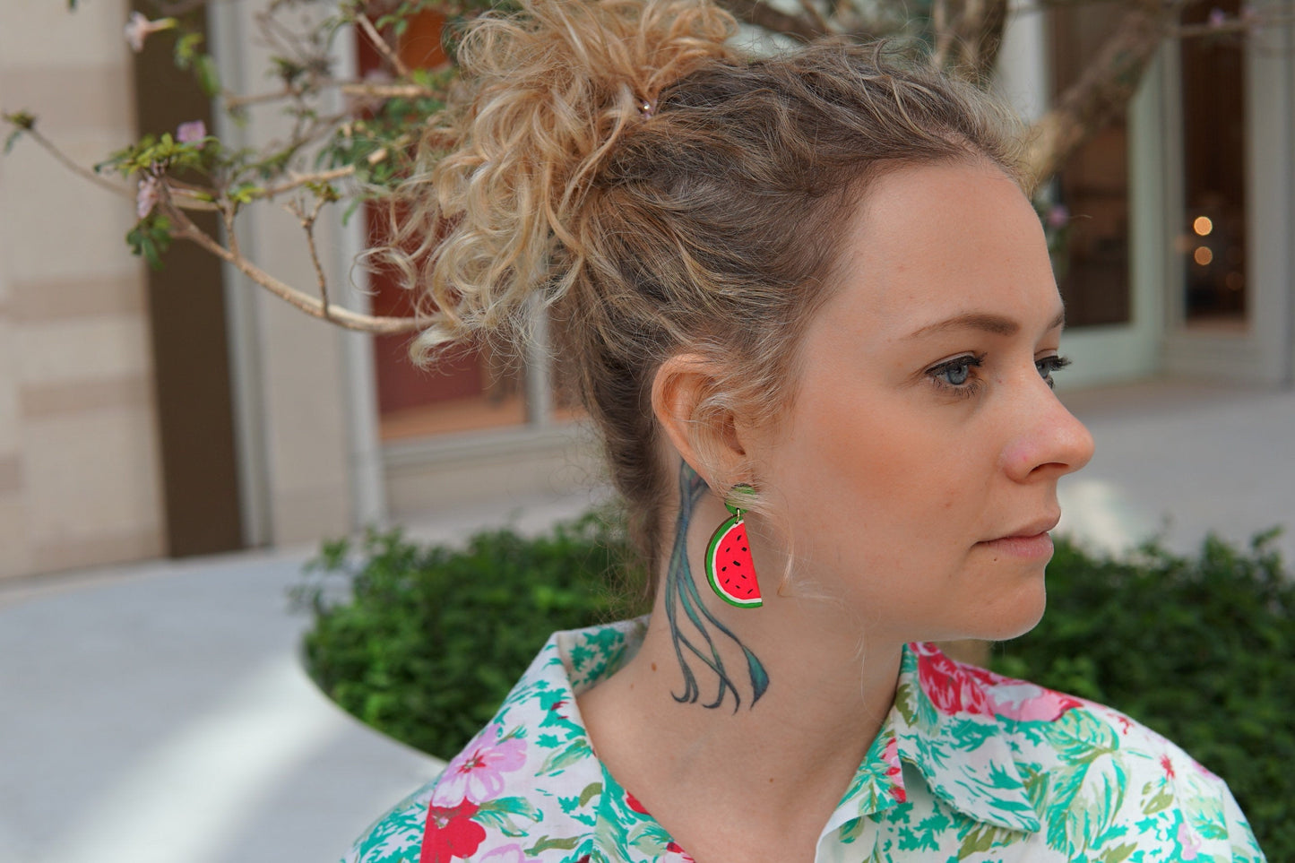 Watermelon Earrings by LE CHIC MIAMI