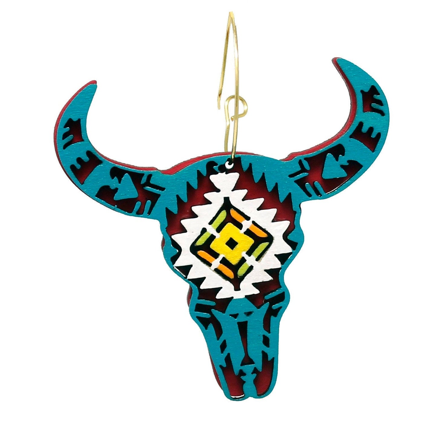 Cow Skull Hoops by LE CHIC MIAMI