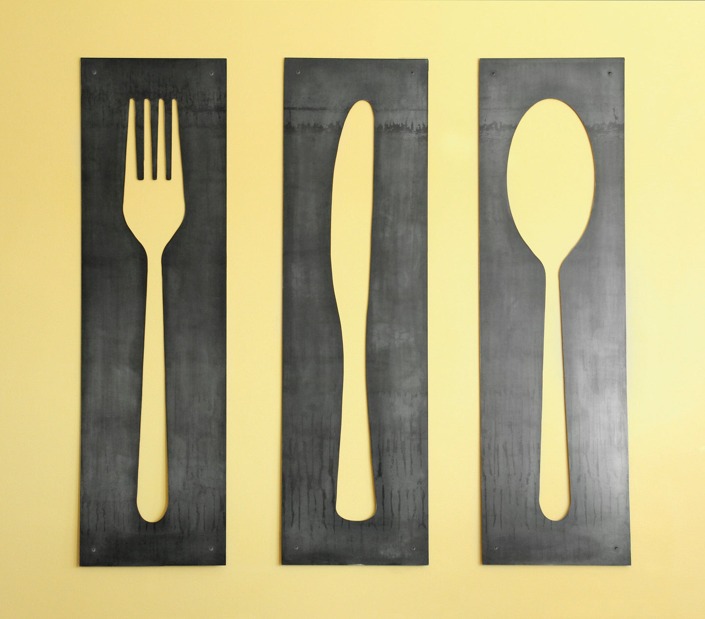 Fork Knife Spoon Wall Art Panel Set by Jubilee Trading Company