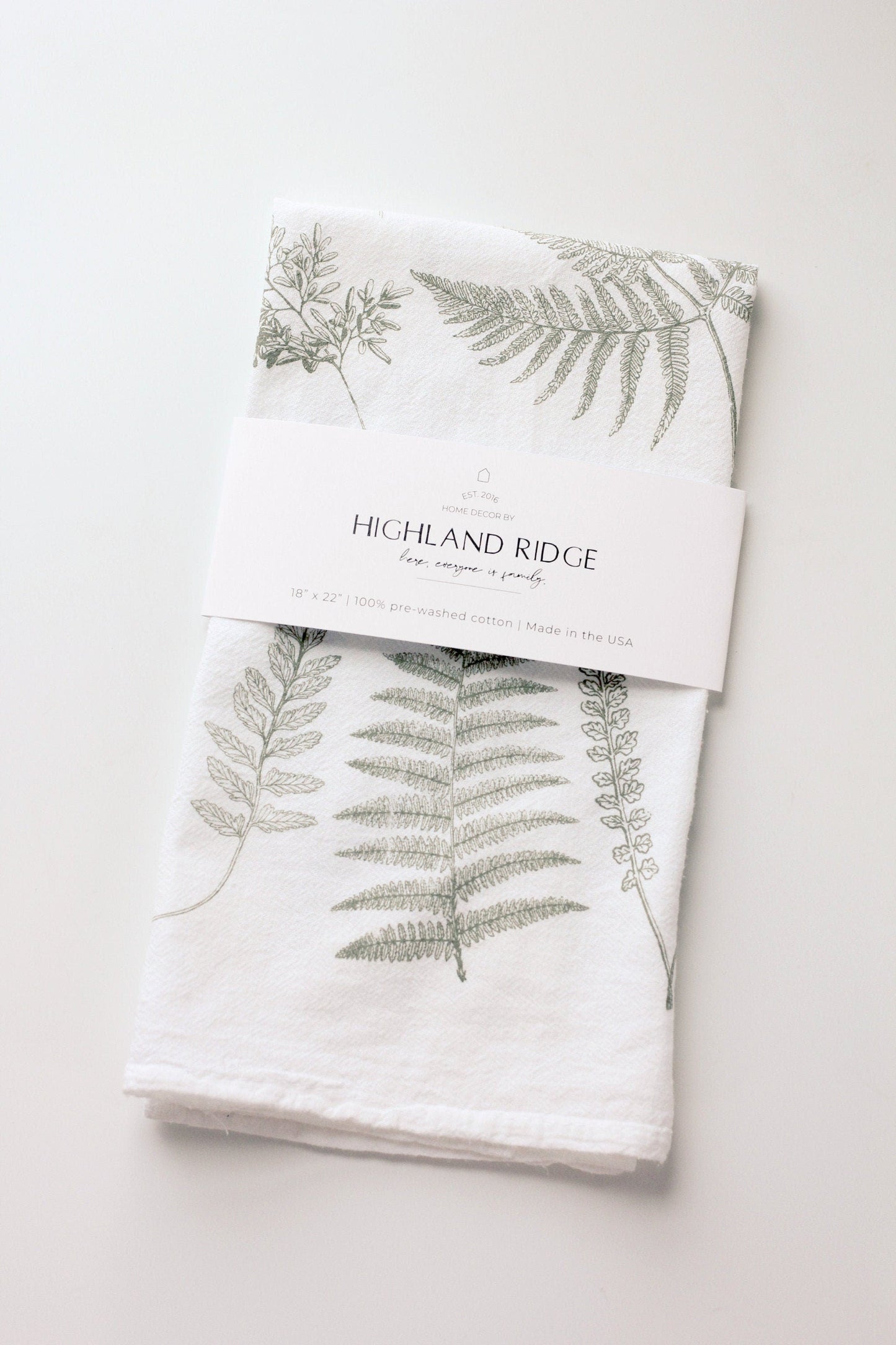 Fern Fronds Tea Towel by Jubilee Trading Company