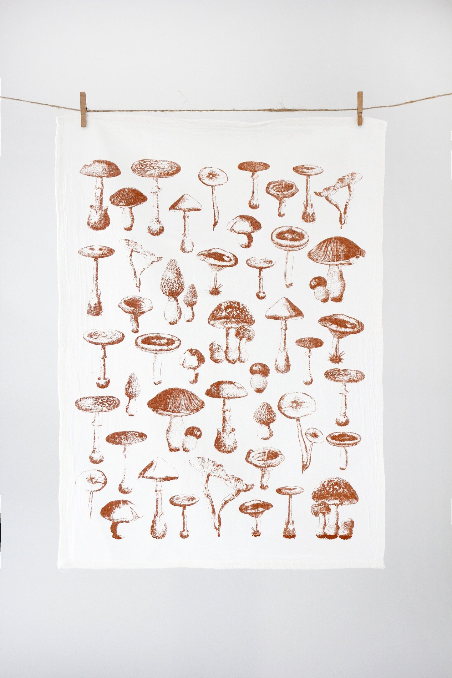 Mushroom Pattern Tea Towel by Jubilee Trading Company