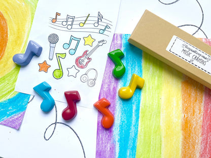 Music Notes Crayons