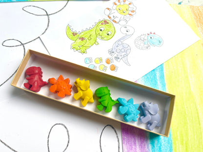 Dinosaur Crayons