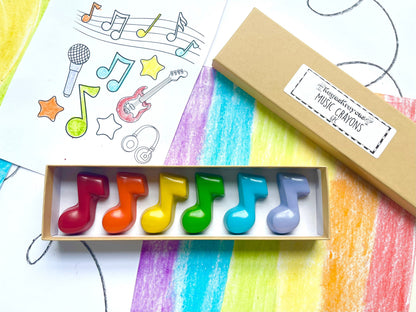 Music Notes Crayons