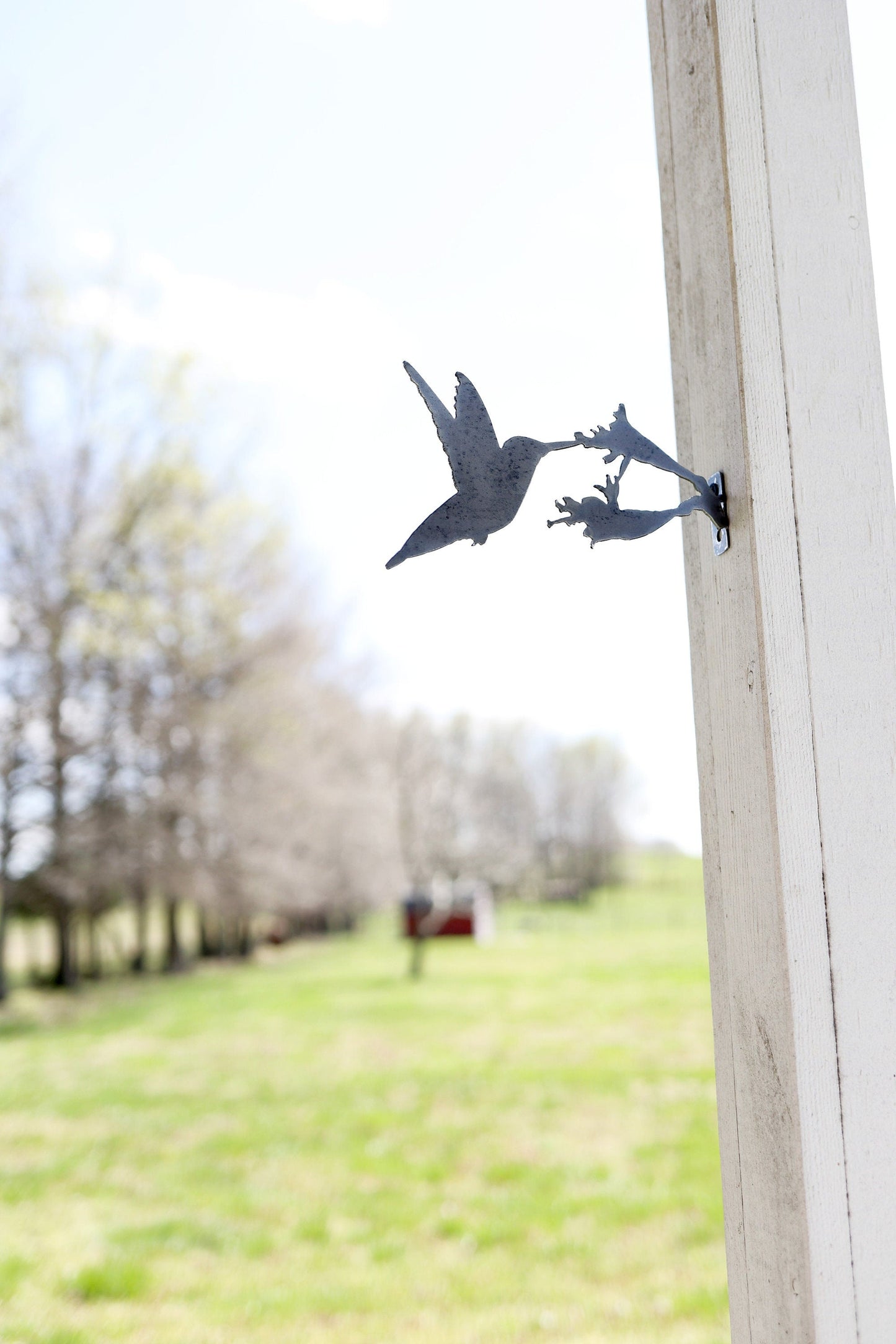 Metal Bird Statue - Hummingbird